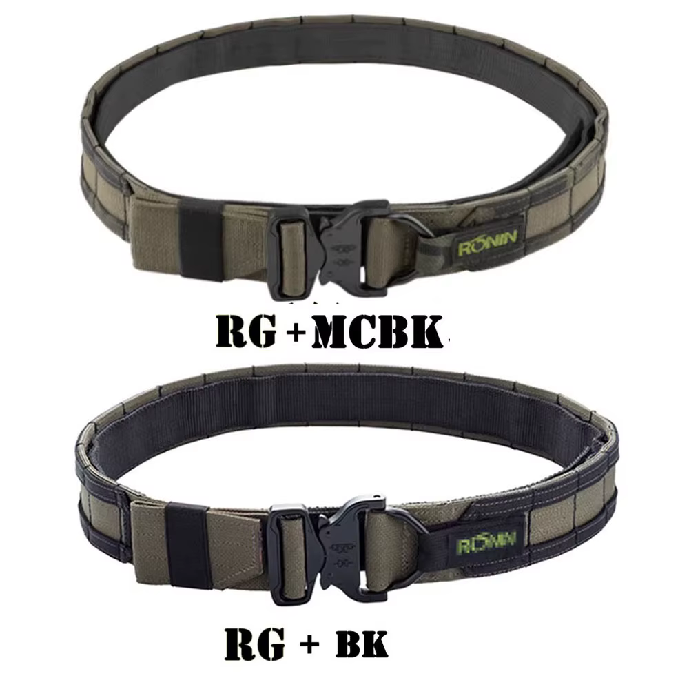Cinturón táctico doble capa Molle para caza y outdoor