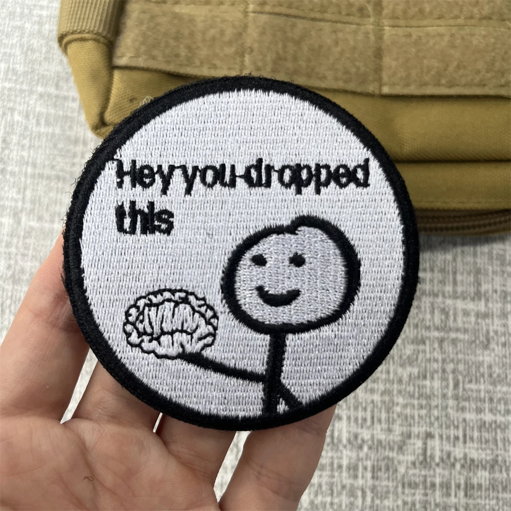 Pegatina bordada con gancho y bucle, parche de PVC impreso, insignia de moral táctica, mochila - imagen 2