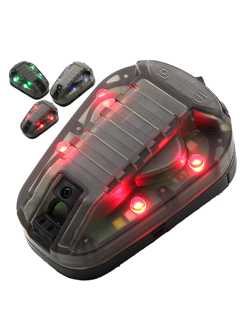 JOAXOR-luz de señal táctica para casco, luz militar IFF para casco, linterna, luz de señal de supervivencia para deportes al aire libre - imagen 4