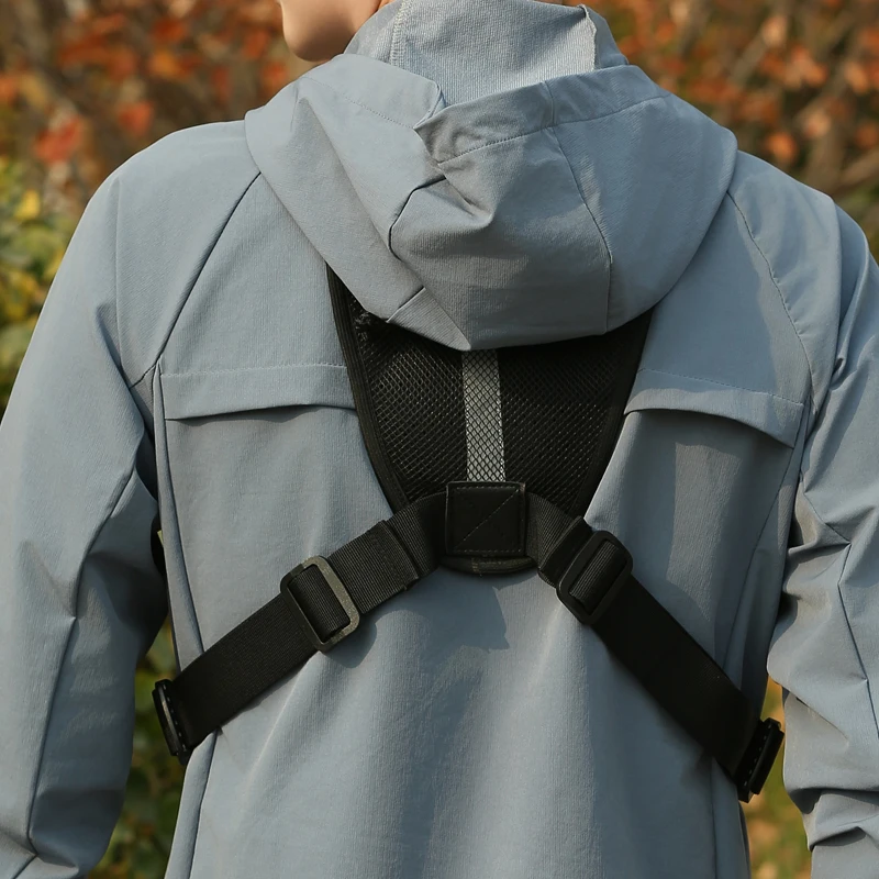 Bolsa de pecho para acampar, mochila táctica para hombre, chaleco deportivo, bolsa para correr, senderismo al aire libre, escalada, ciclismo, viaje, riñonera MOLLE Sling - imagen 5