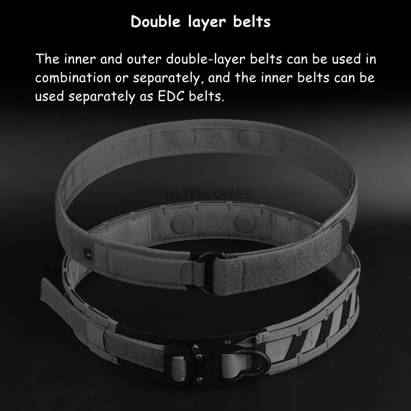 Cinturón táctico MOLLE Agilit 2 en 1 magnético para airsoft y caza - imagen 5