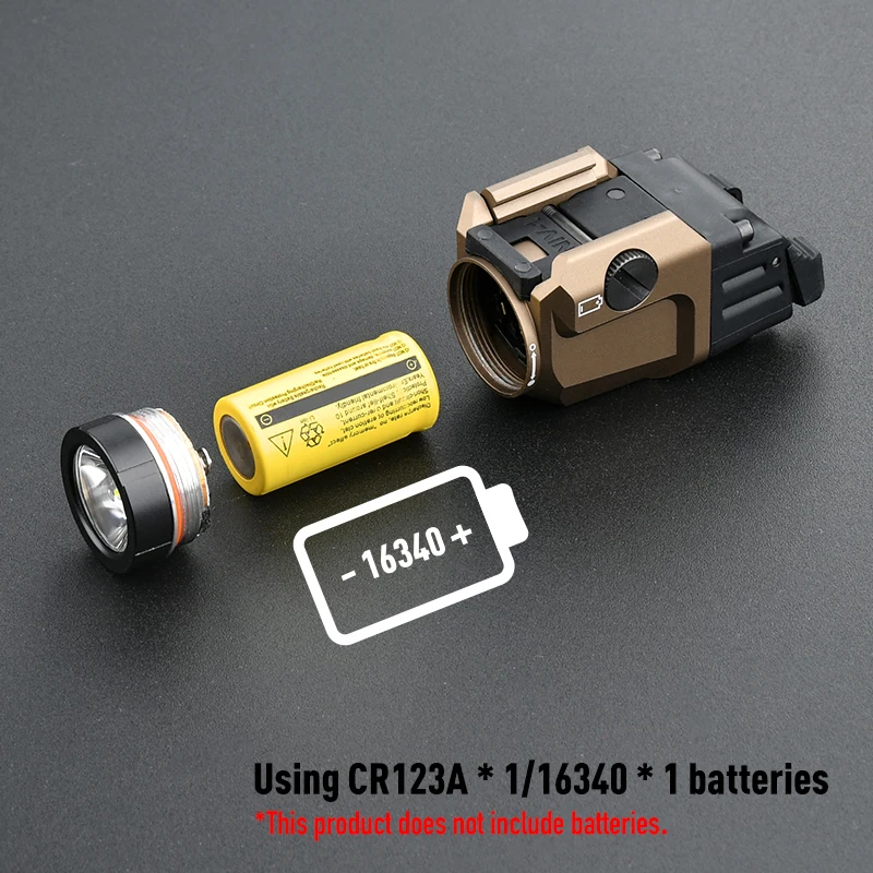 Linterna colgante táctica de Metal TL, luz blanca estroboscópica, 800 lúmenes, compatible con riel de 20MM, arma de caza, luz de pistola, accesorios Airsoft - imagen 4