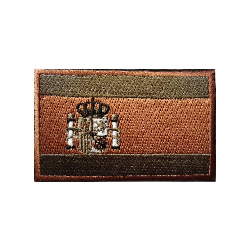 Parche de gancho y bucle de bandera de España, insignias de moral bordadas multicolores personalizadas para tácticas militares al aire libre, mochila, casco, brazaletes - imagen 5