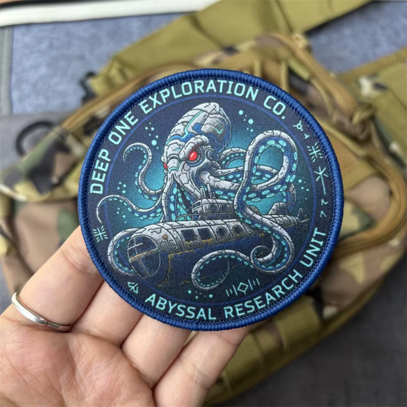 Parche táctico pulpo velcro para insignia moral y mochila - imagen 2