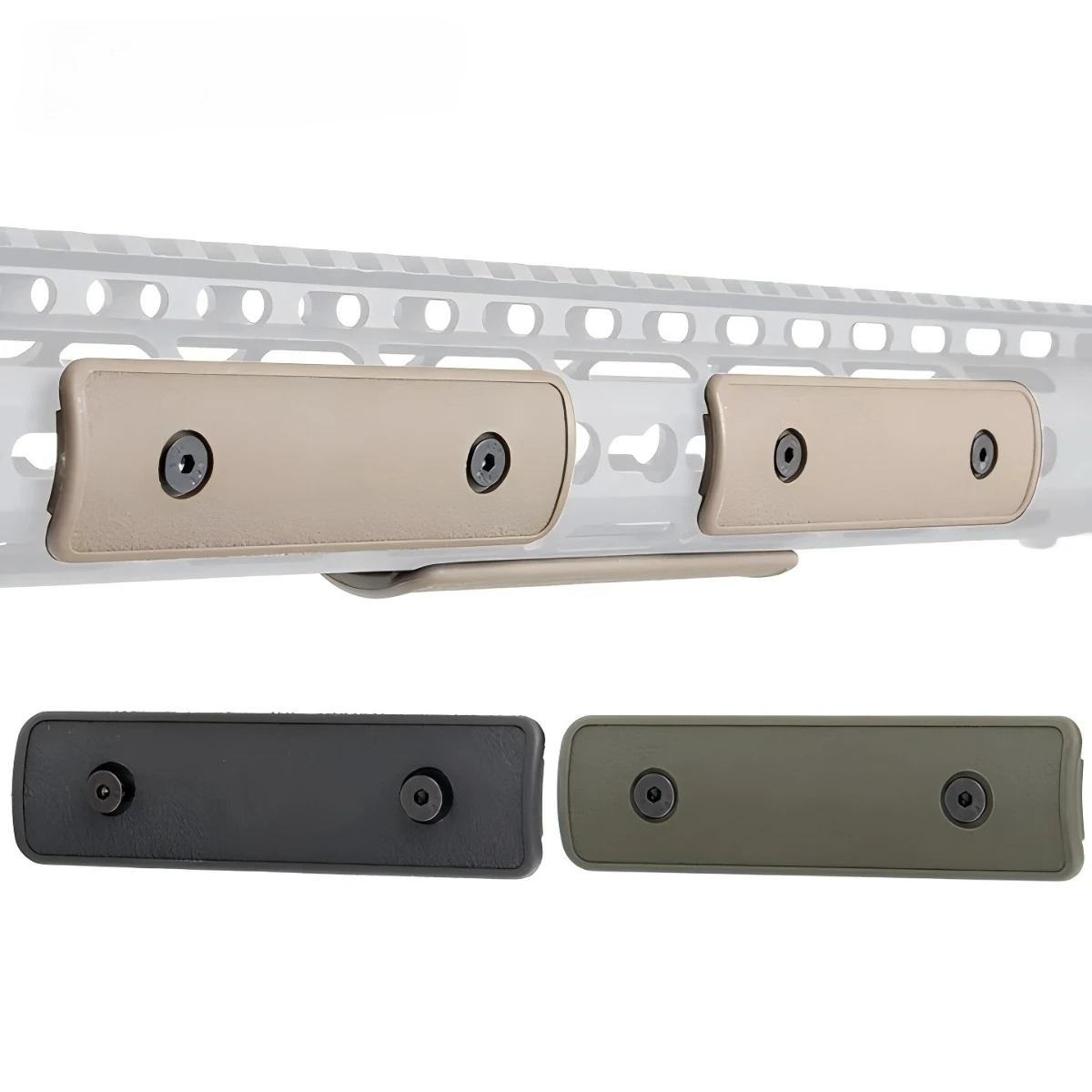 Kit cubiertas KeyMod M-LOK nailon – Protectores guardamanos para AR15 - imagen 3