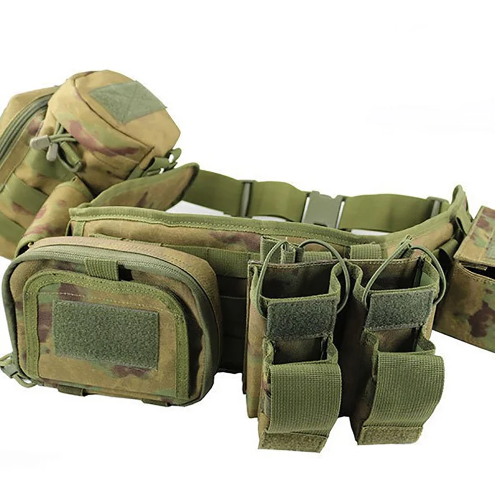 Cubierta de cintura táctica para deportes de caza al aire libre, cinturón combinado MOLLE, equipo de transporte multifuncional, almacenamiento, Kit de cinco piezas - imagen 5