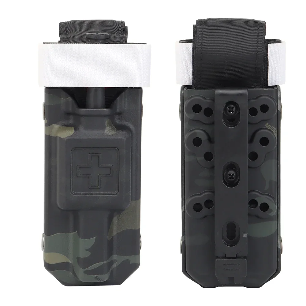 Caja de torniquete táctico, correa para hemostasia médica, Kit de supervivencia de emergencia para deportes al aire libre, bolsa de torniquete Molle, hemostasia rápida - imagen 4