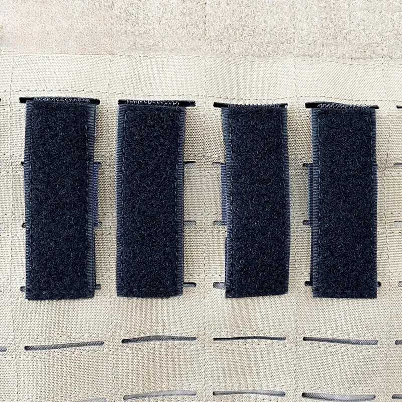 Adaptador de tira Molle para chaleco, mochila, Panel de conexión, convertidor de gancho y bucle, tiras de cinta, parches de identificación, soporte de exhibición, 4 Uds.