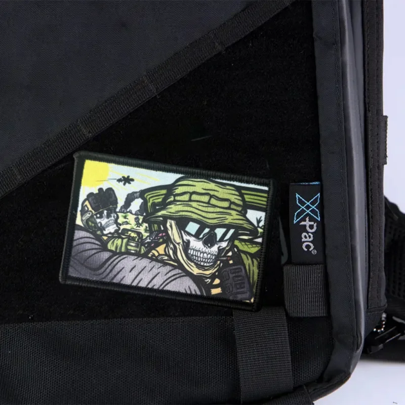 Parche "Fear and Hatred", insignia con estampado de moral táctica, gancho y bucle, mochila, accesorio de decoración de ropa, pegatina, brazalete - imagen 5