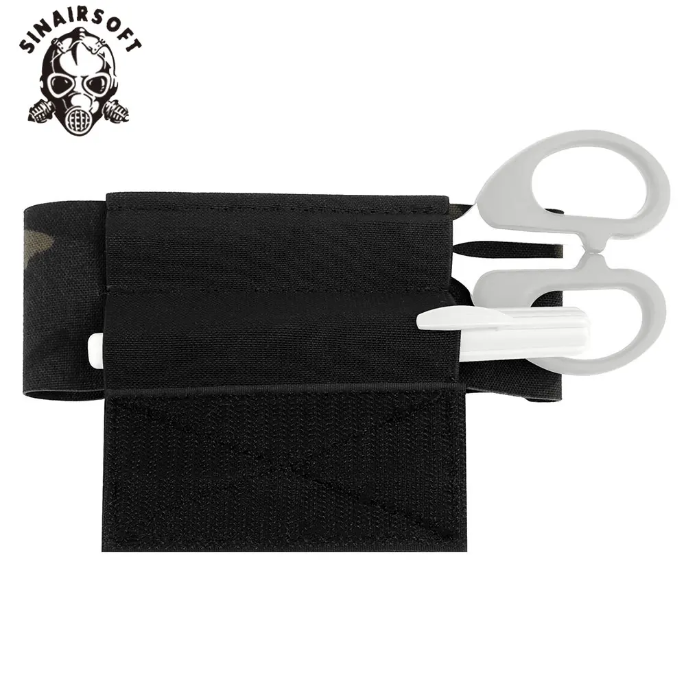 Soporte táctico para torniquete de gato, correas MOLLE, herramientas de mano médicas EMT, chaleco de caza, bolsa de caída, accesorios elásticos Airsoft - imagen 5