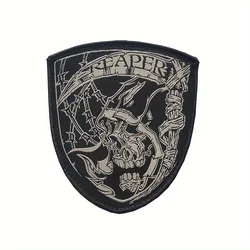 Reaper parche táctico bordado calavera - Velcro para ropa y mochila