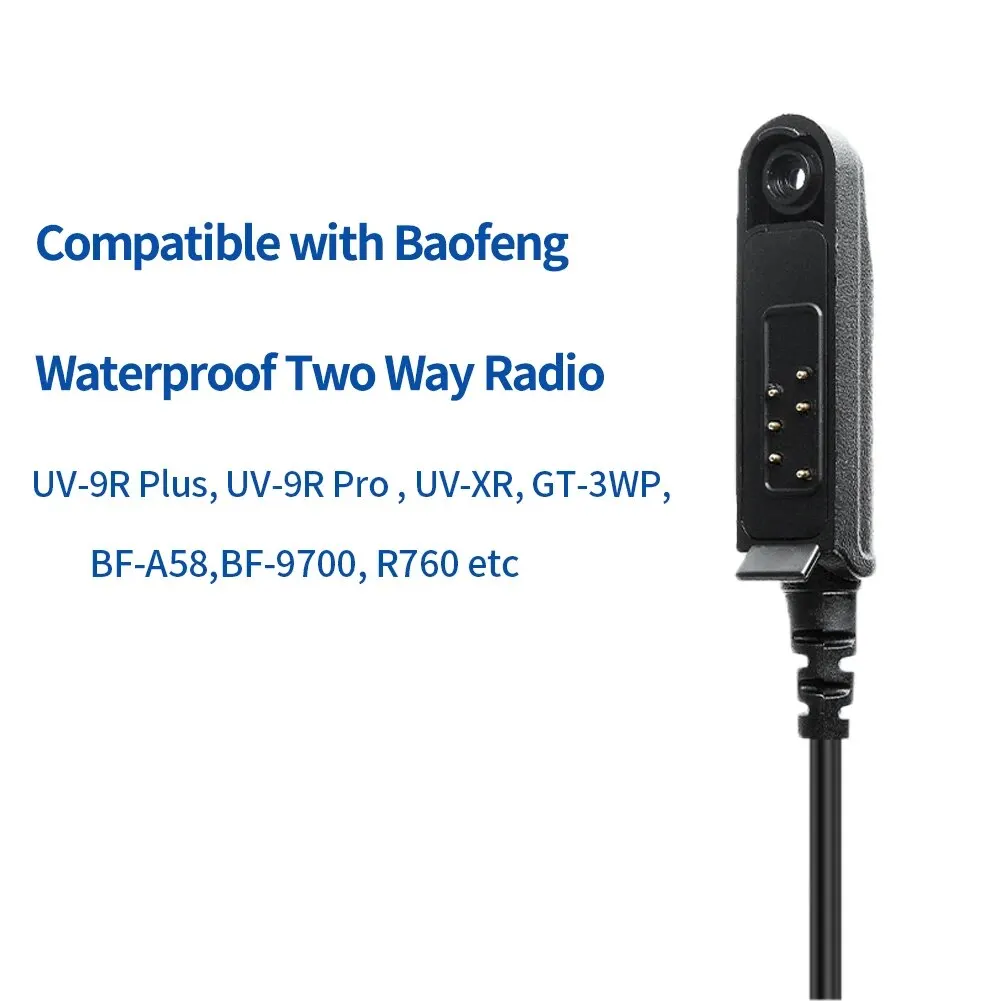 Baofeng, altavoz impermeable, micrófono, micrófono de hombro para BaoFeng UV XR UV 9R Pro Plus GT 3WP, walkie talkie impermeable - imagen 5