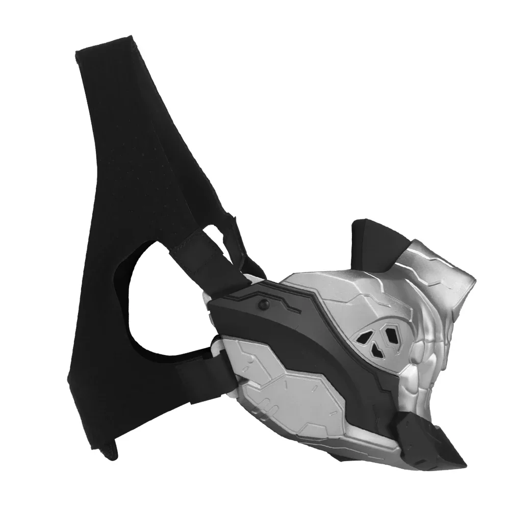 PartyCosplay Halloween Rebel Skull media cara máscara táctica media cara cubierta de malla transpirable Paintball CS juego máscara protectora - imagen 4