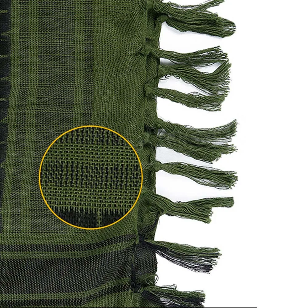 Bufanda cuadrada árabe para exteriores, chal táctico de camuflaje militar del ejército del desierto, bufanda de algodón a prueba de viento de Arafat - imagen 3