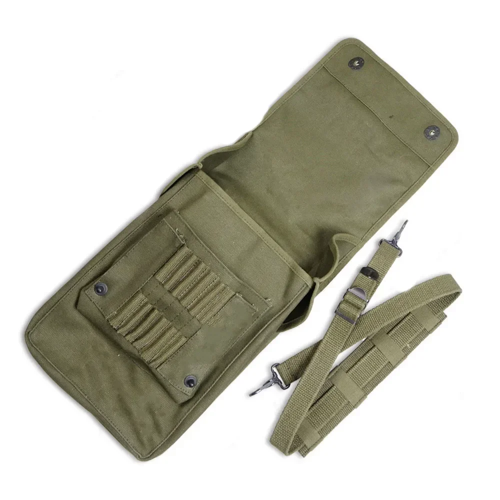 Bolso de mapa de la Segunda Guerra Mundial, bolso de hombro de lona para hombres, réplica de mapas, bolso de artículos diversos de la Segunda Guerra Mundial, paquete de mapas de mochila de un hombro - imagen 4