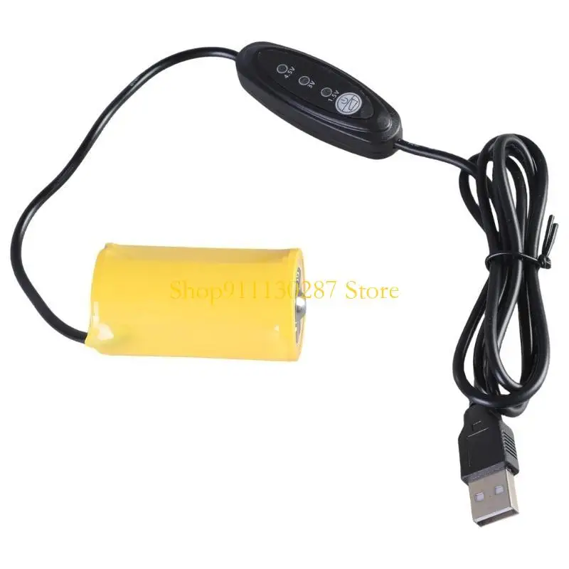 J1HC USB 5V a 1,5 V 3V 4,5 V tamaño D Cable eliminación batería Virtual Cable convertidor USB Línea alámbrica para luz - imagen 2