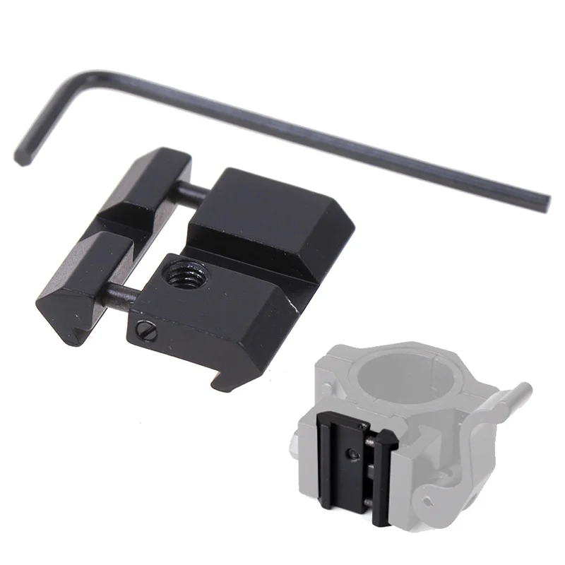 Adaptador de alcance a presión, Base de montaje de cola de milano de 11mm a riel Picatinny de 20mm, accesorio convertidor de anillo para Rifle de caza - imagen 2