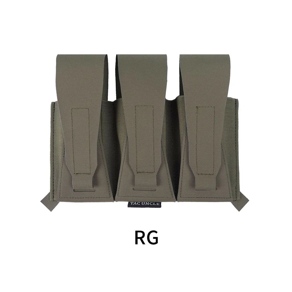 Bolsa táctica para chalecos 6094, bolsa Triple para cinturón táctico y chaleco con gancho en bucle, accesorios para caza Airsoft al aire libre - imagen 5