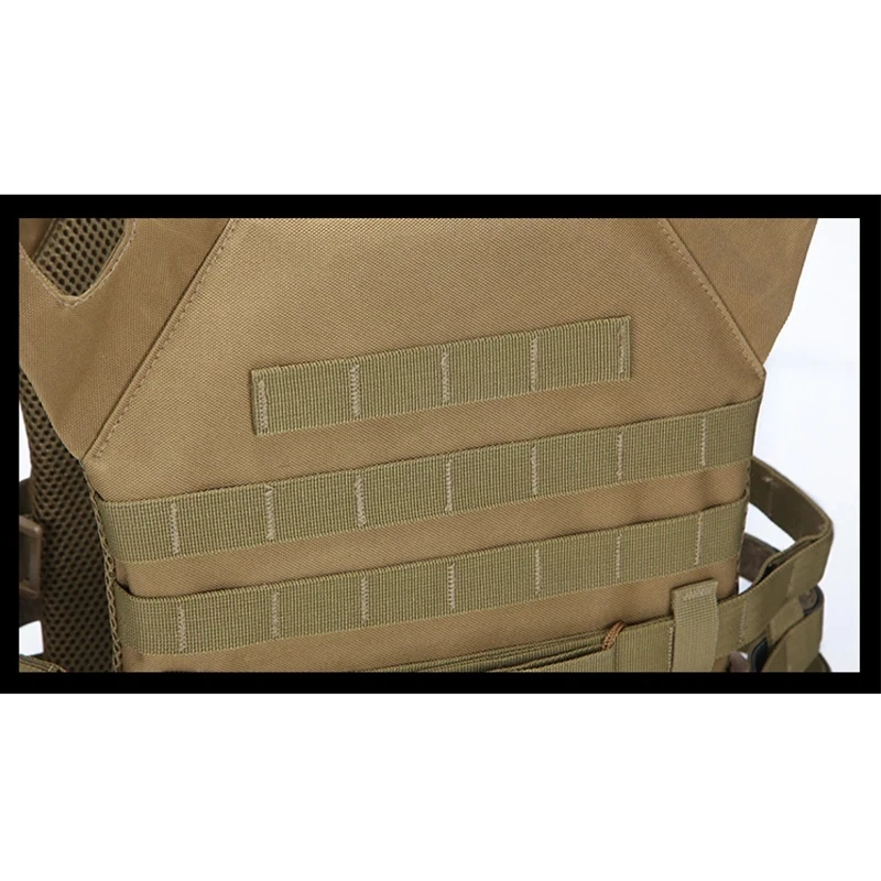 Chaleco táctico impermeable para exteriores, armadura corporal ligera ajustable, portador de placa JPC Molle, chaleco de caza, equipo de jungla de juego CS - imagen 2