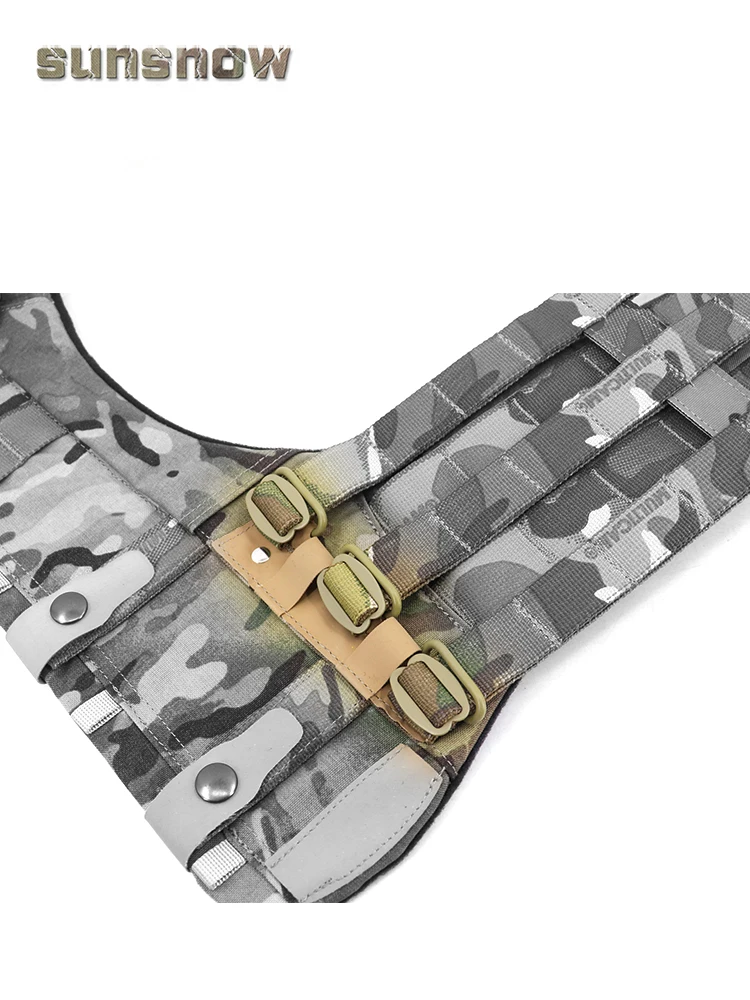 CB BK Chaleco esquelético de 3 bandas Cinturón envolvente lateral Cuerda de conexión elástica - imagen 5