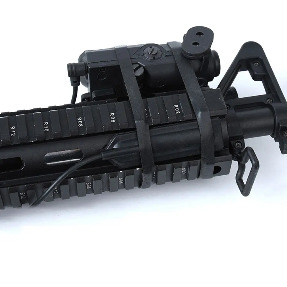 Anillo de goma elástica de alta resistencia para Airsoft táctico, 4 piezas, banda de goma para rifle de caza, DBAL A2 PEQ 15, linterna, vista láser - imagen 2