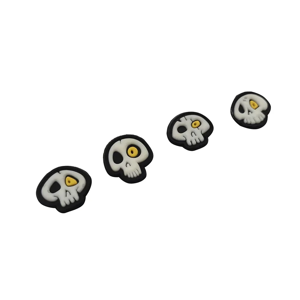 En línea seta roja esqueleto gancho y bucle insignia de moral luz nocturna cabeza de esqueleto parches de PVC pegatina de decoración táctica - imagen 4