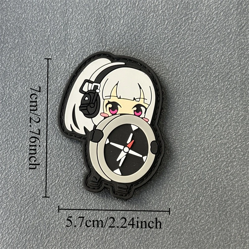 Parche táctico direccional de timonel, insignia de PVC de moral militar, gancho y bucle, mochila, ropa, pegatina decorativa, brazalete - imagen 2