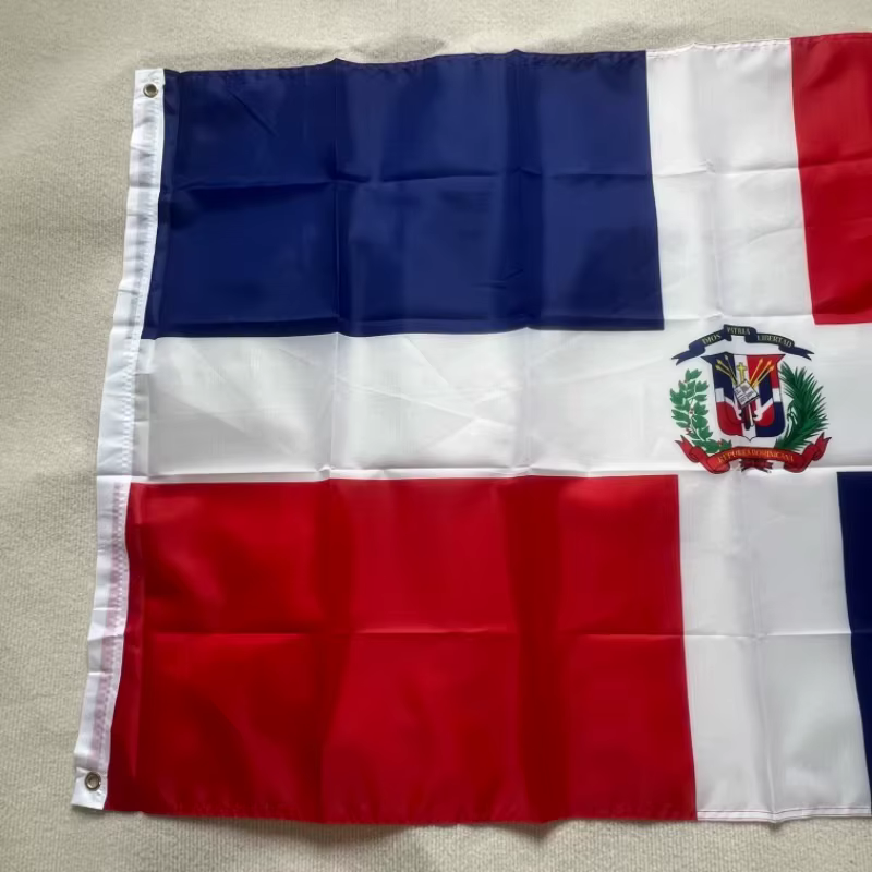 Bandera nacional República Dominicana de poliéster para exterior - imagen 4