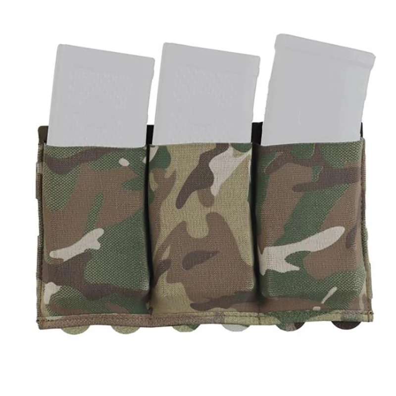 Bolsa táctica para revistas 5,56/7,62 MOLLE tiro rápido Airsoft AK AR15 M4 bolsa porta revistas elástica chaleco con cinturón táctico - imagen 5