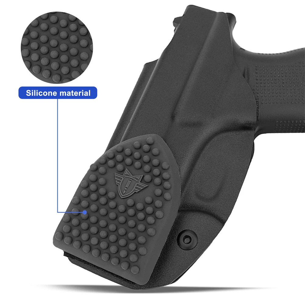 2/4 Uds funda de pistola de silicona cuña IWB funda de pistola almohadillas de cuña apéndice llevar funda de pistola respaldo apéndice de silicona cuña de transporte - imagen 3
