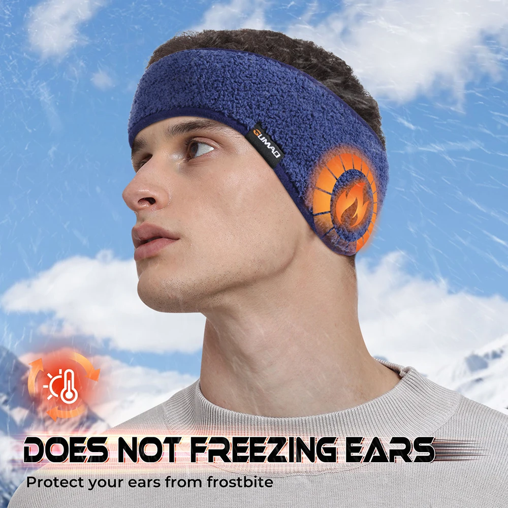 Diademas deportivas de invierno para hombre y mujer, Bandana cálida para la cabeza, cubierta para la oreja, accesorios para deportes al aire libre, Yoga, gimnasio, senderismo, Fitness, correr - imagen 4