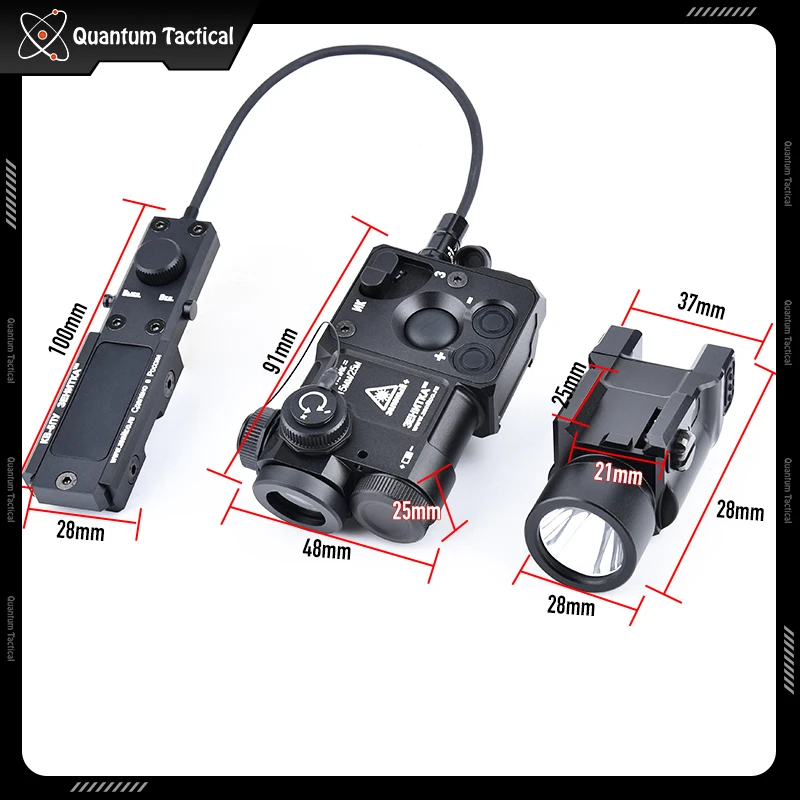 Zenitco Perst-4 táctico totalmente metálico, indicador rojo, verde, punto azul, puntería IR Klesch 1S 2U 2P, linterna de explorador de alta luminosidad para caza - imagen 5