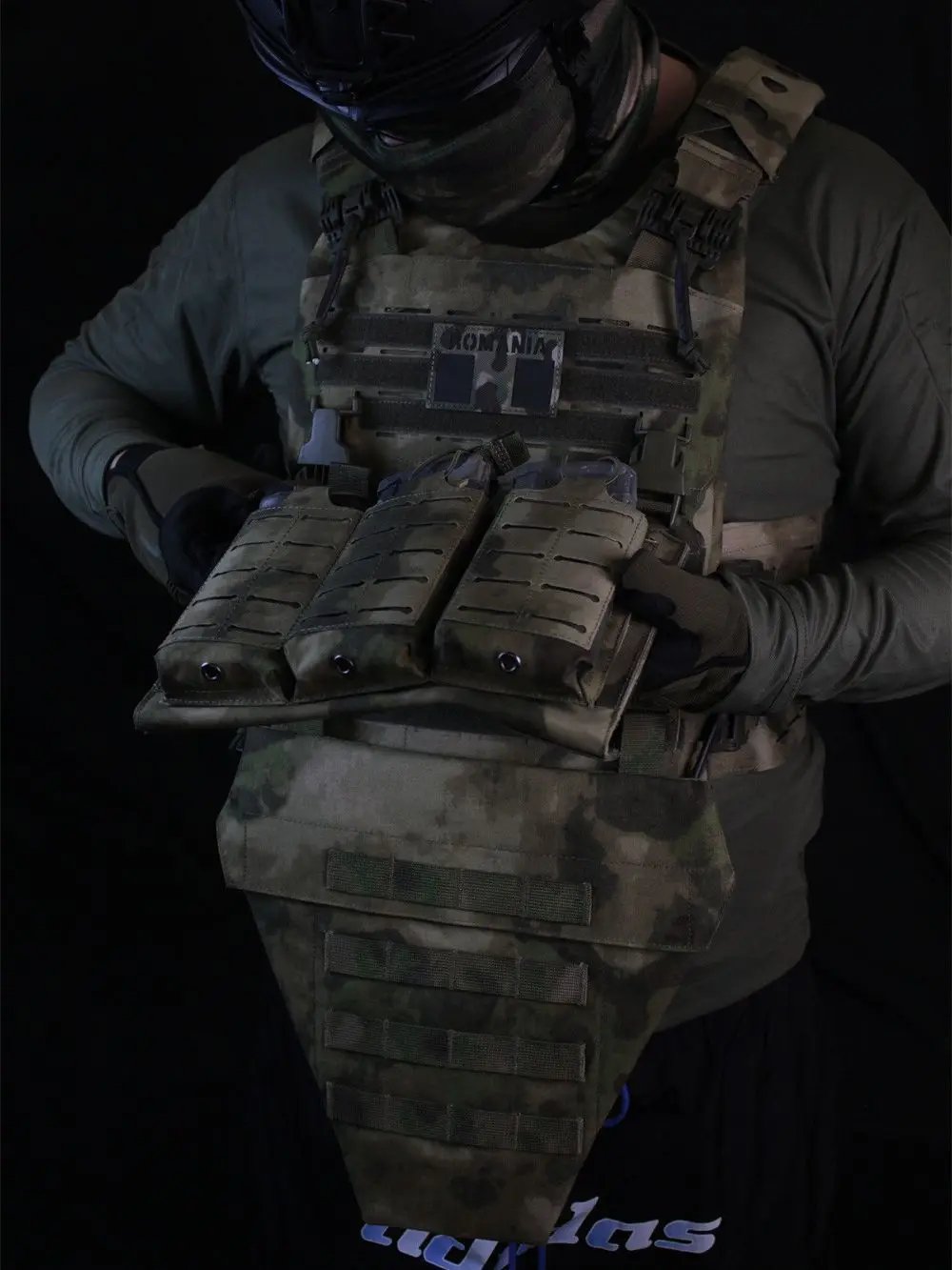 Chaleco táctico, bolsa de protección de entrepierna, chaleco Airsoft de caza, bolsa de plataforma inferior para Abdomen, bolsa de almacenamiento de Panel Molle LAP - imagen 4