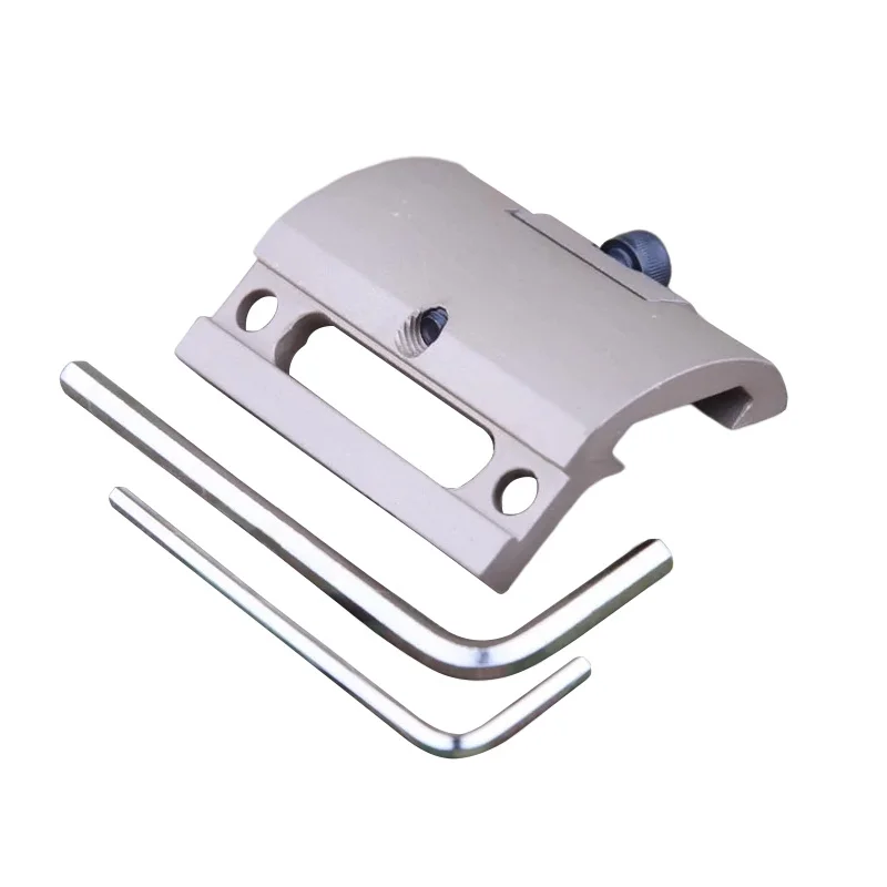 Soporte para linterna táctica Big Dragon con abrazadera plegable M951 y 961, soporte para linterna, caza, senderismo al aire libre, tiro, TAN de aluminio - imagen 2