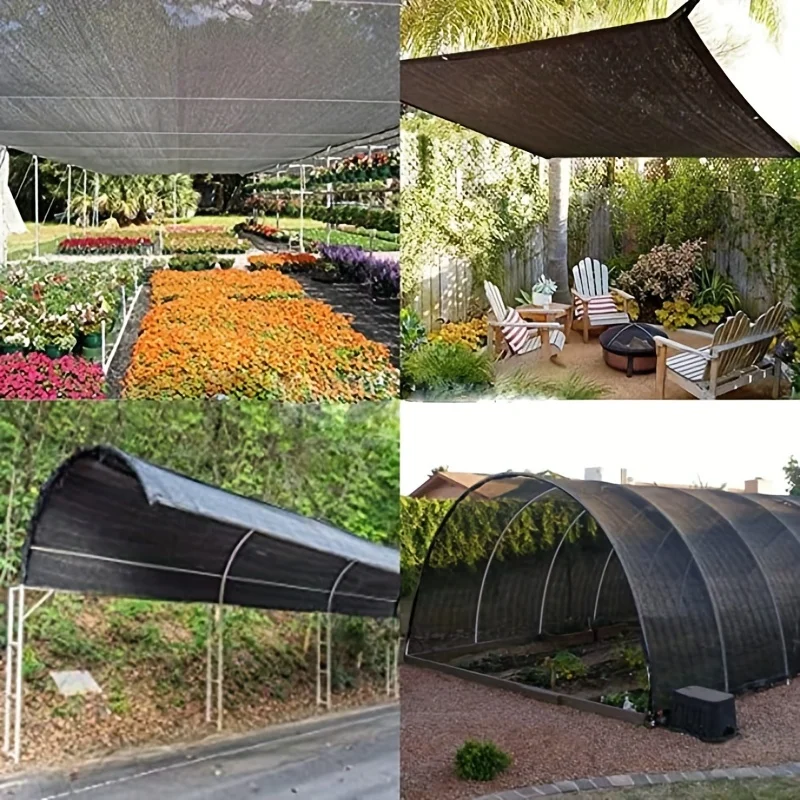 Vela parasol personalizada grande Samll 3m * 5 6 8 10 12 4 5x6x6x8m sombrillas protección Uv refugio solar vela de tela para plantas invernadero - imagen 4
