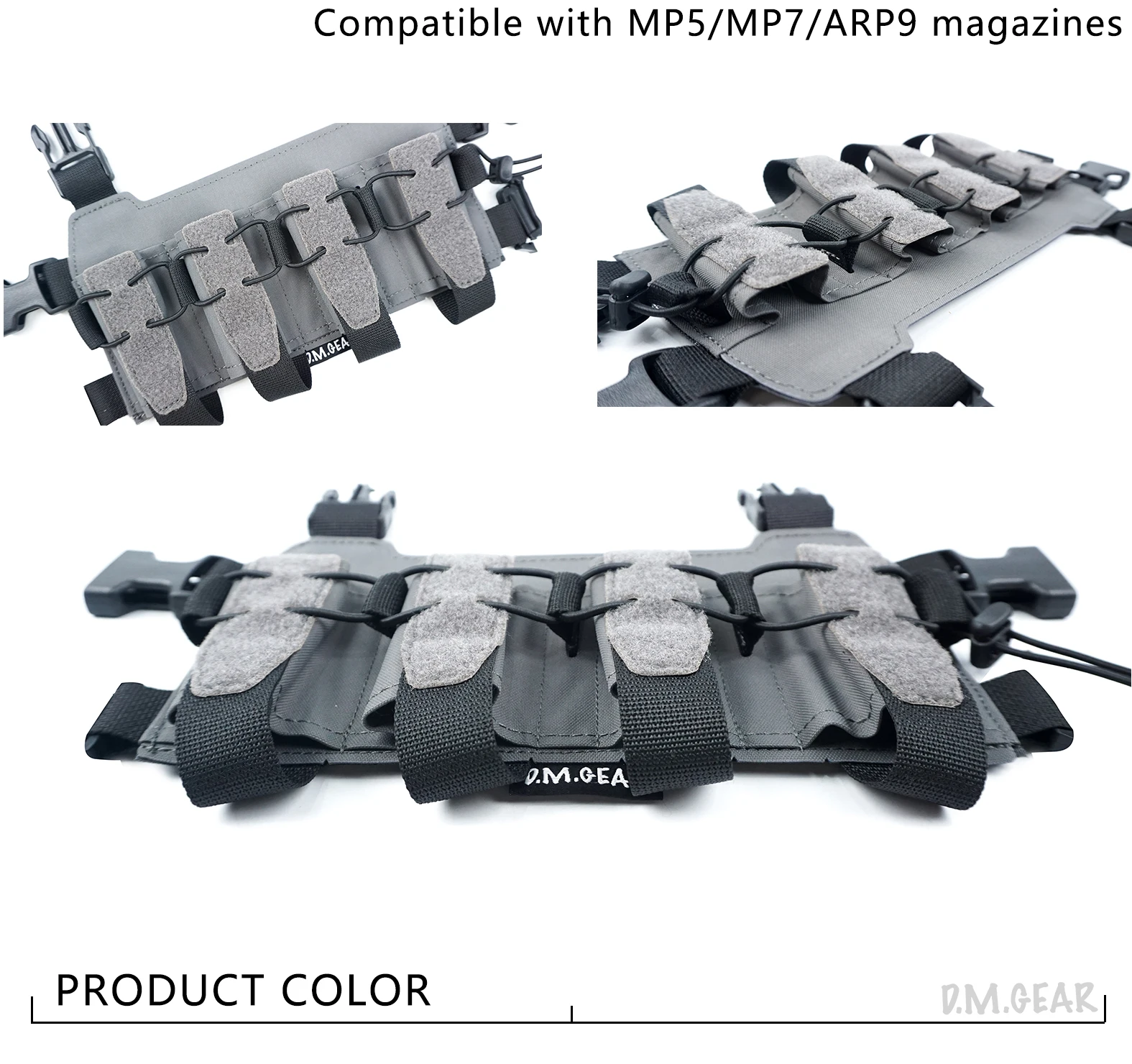Pecho táctico colgante portátil SMG, equipo multifuncional para exteriores, juego de guerra, caza deportiva, hombres y mujeres - imagen 4