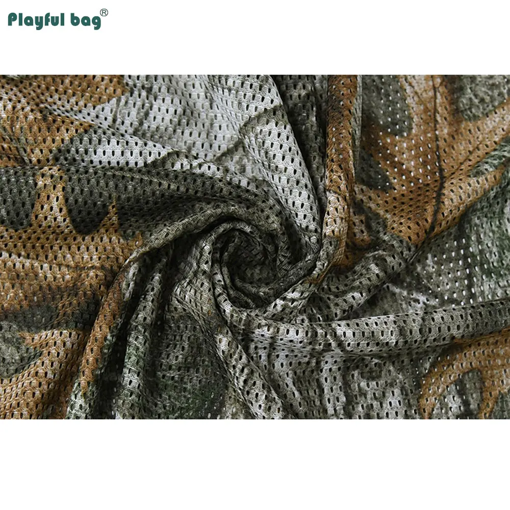 Tatticas de caza bufanda de malla de camuflaje transpirable 150x60CM bufanda de estilo táctico a prueba de viento al aire libre NA82 - imagen 5