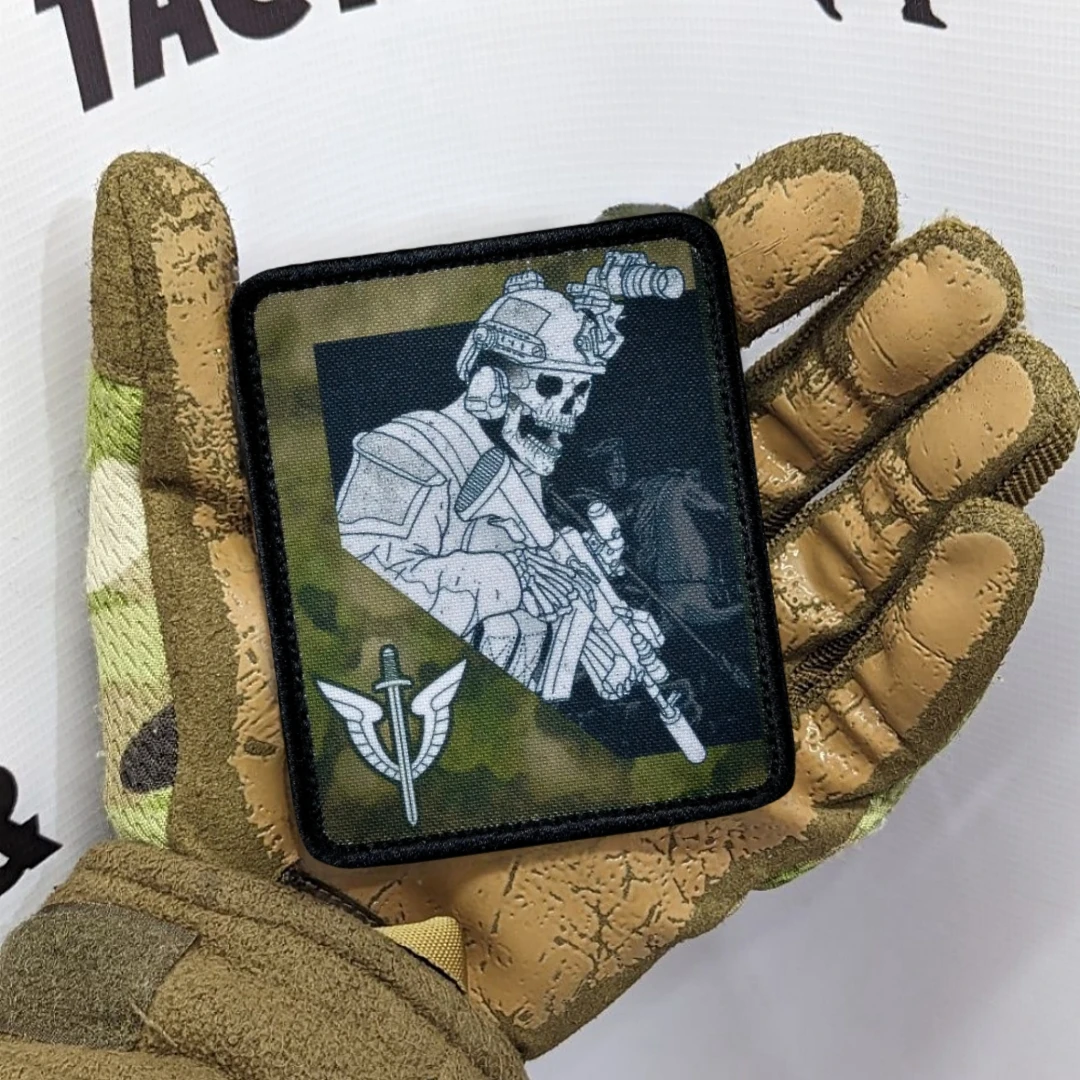 OMON, Moscú, insignia de moral de musgo impresa, parches de gancho y bucle, mochila táctica, brazalete del ejército militar, pegatina y hebillas de nailon - imagen 5