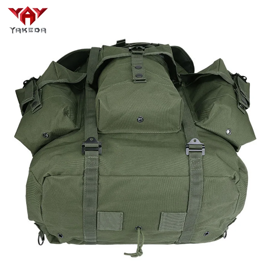 Mochila táctica verde oliva gran capacidad con bastidor metálico - imagen 5