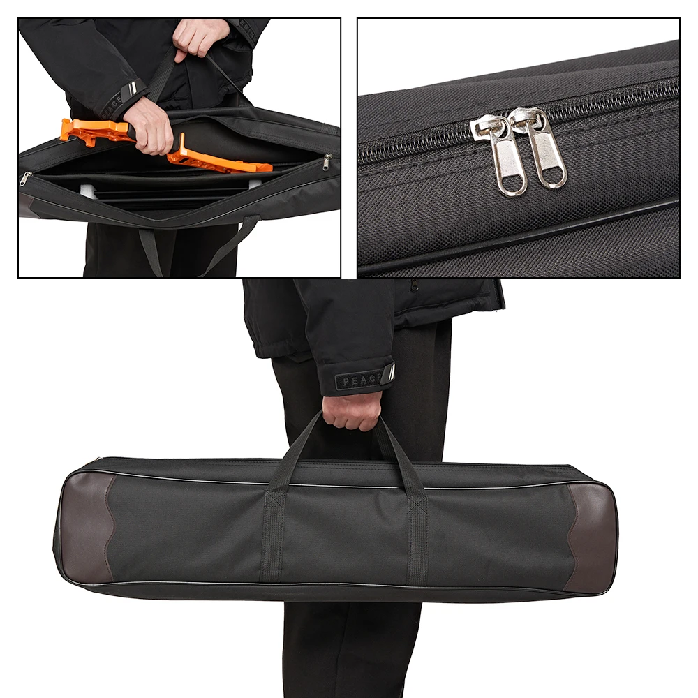 Bolsa de arco de Tiro con Arco impermeable y duradera, bolsa negra de lona para desmontar arco y flecha - imagen 4