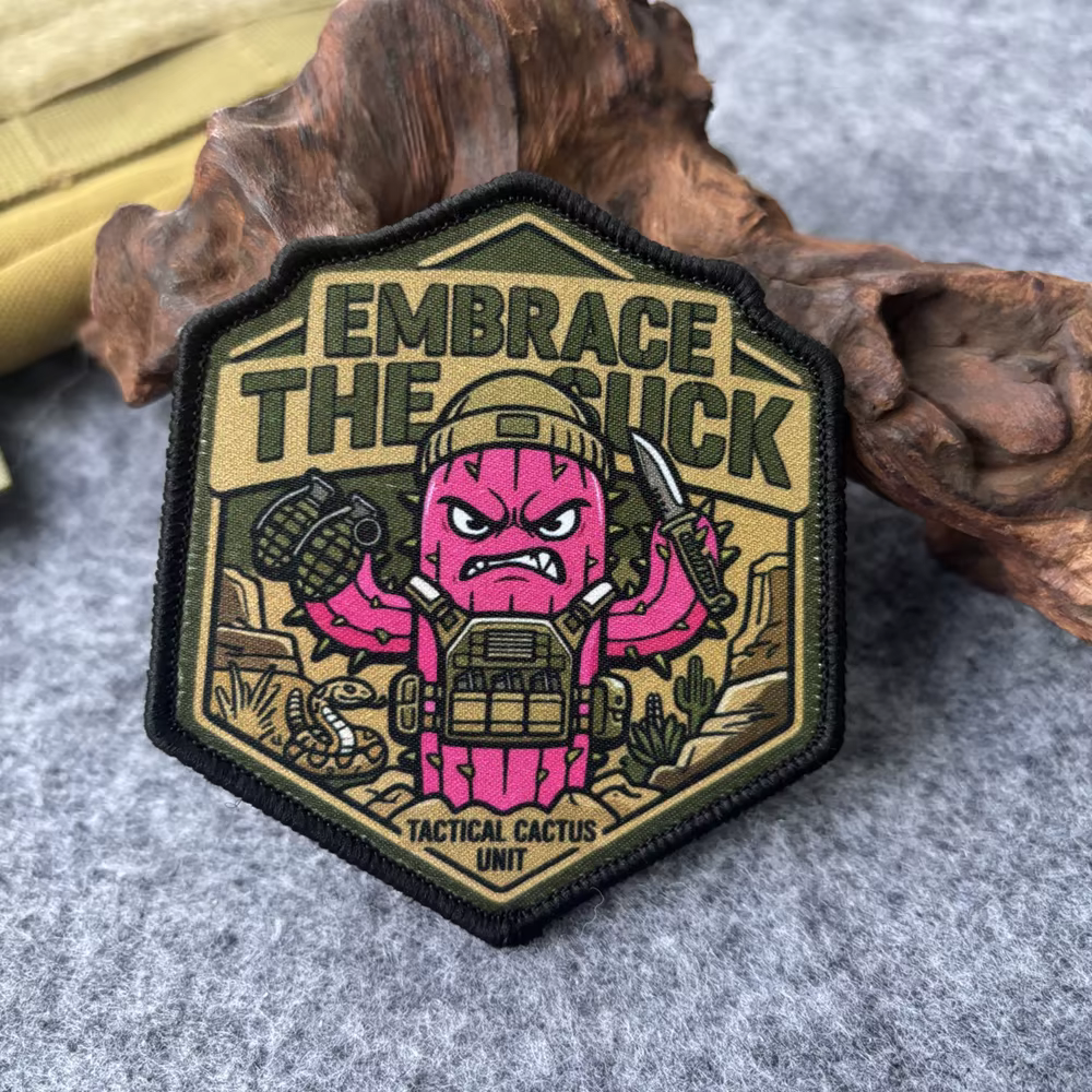 Parche táctico gancho y bucle cactus para chaquetas mochilas - imagen 3
