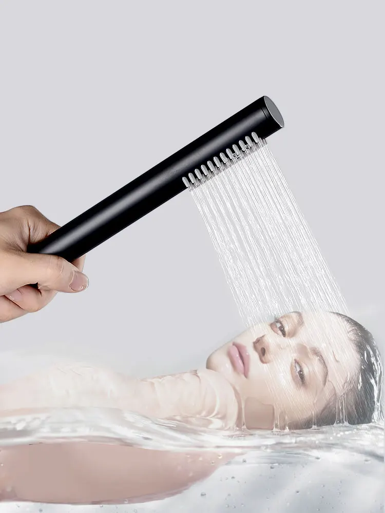 Grifo de baño de cobre montado en la pared, juego de ducha de borde de bañera de agua fría y caliente oculta, dorado - imagen 5