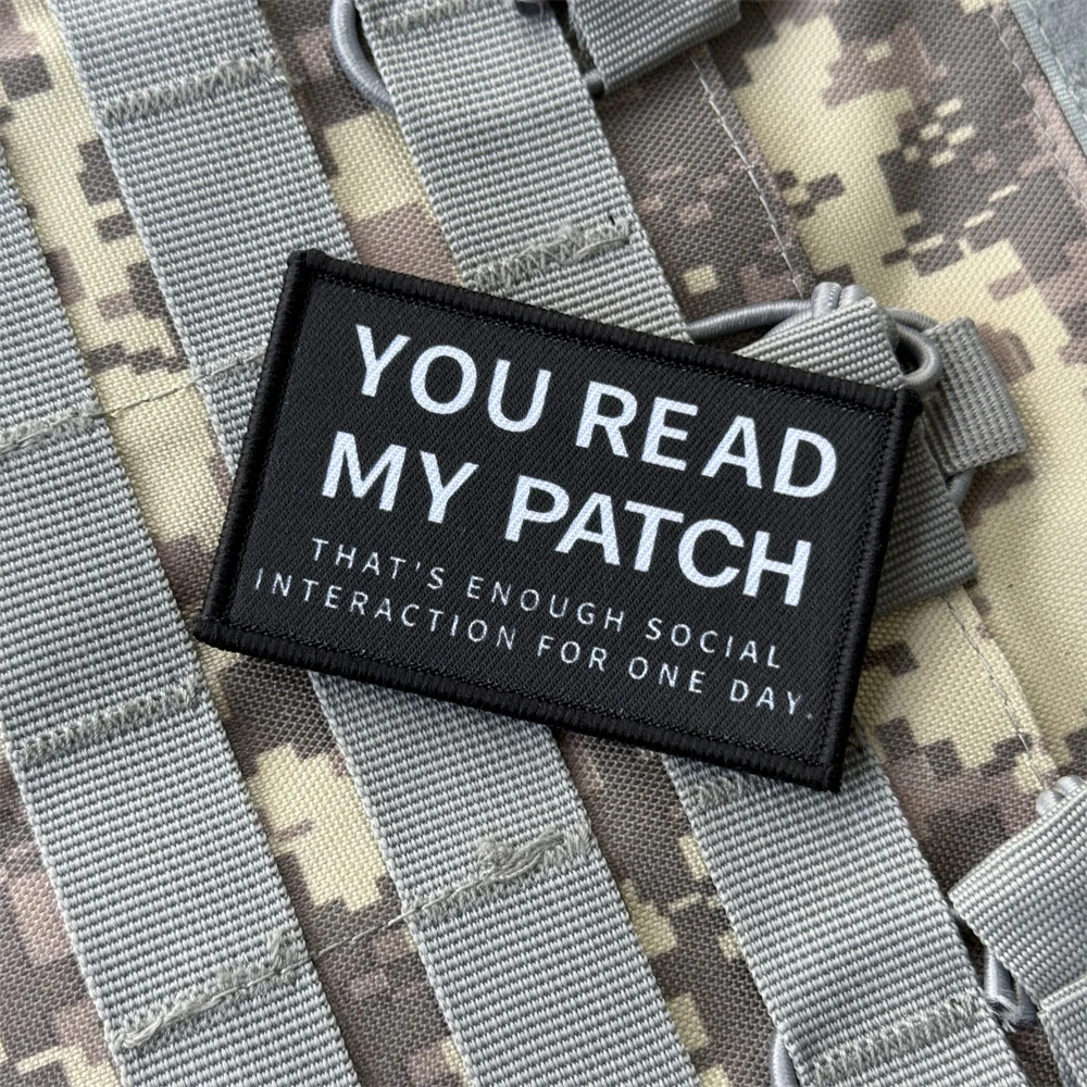 Ti lee mi parche Airsoft parche insignia de moral táctica parches de gancho y bucle impresos para ropa pegatina de mochila militar - imagen 3