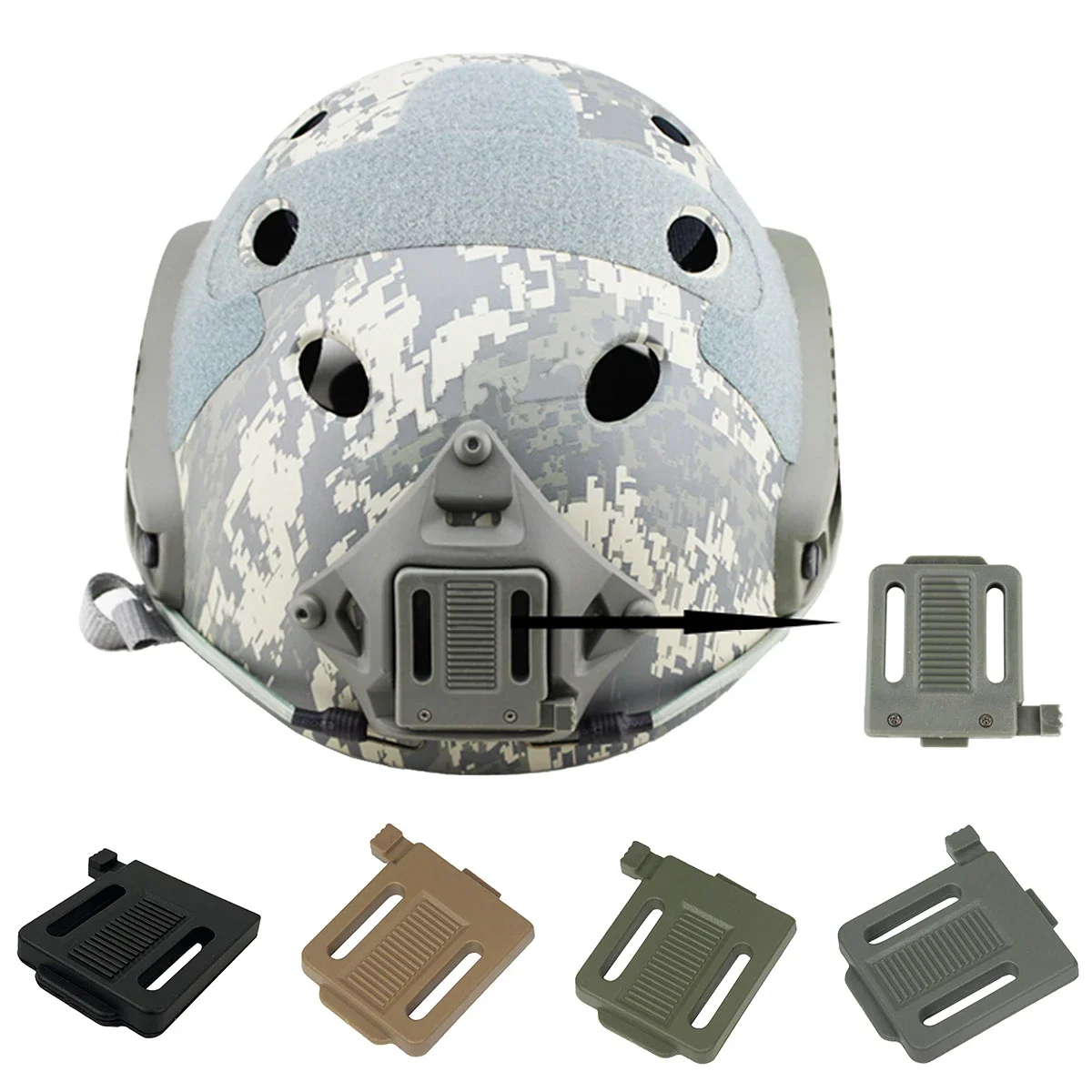 Adaptador de montaje NVG para casco táctico, gafas de visión nocturna, accesorios rápidos para casco Mich - imagen 2