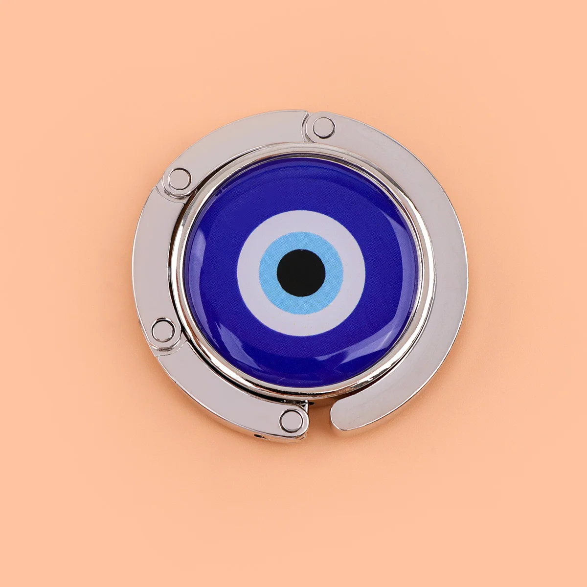 Ganchos para bolso de gato negro, soportes plegables para bolsas de mesa de Metal, perchas portátiles para monedero, accesorios de piezas, ganchos antideslizantes de Luna Vintage - imagen 3