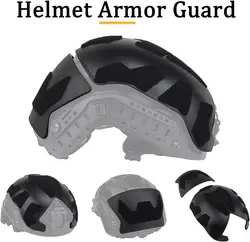 Casco táctico ligero con armadura, linterna, gafas y auriculares