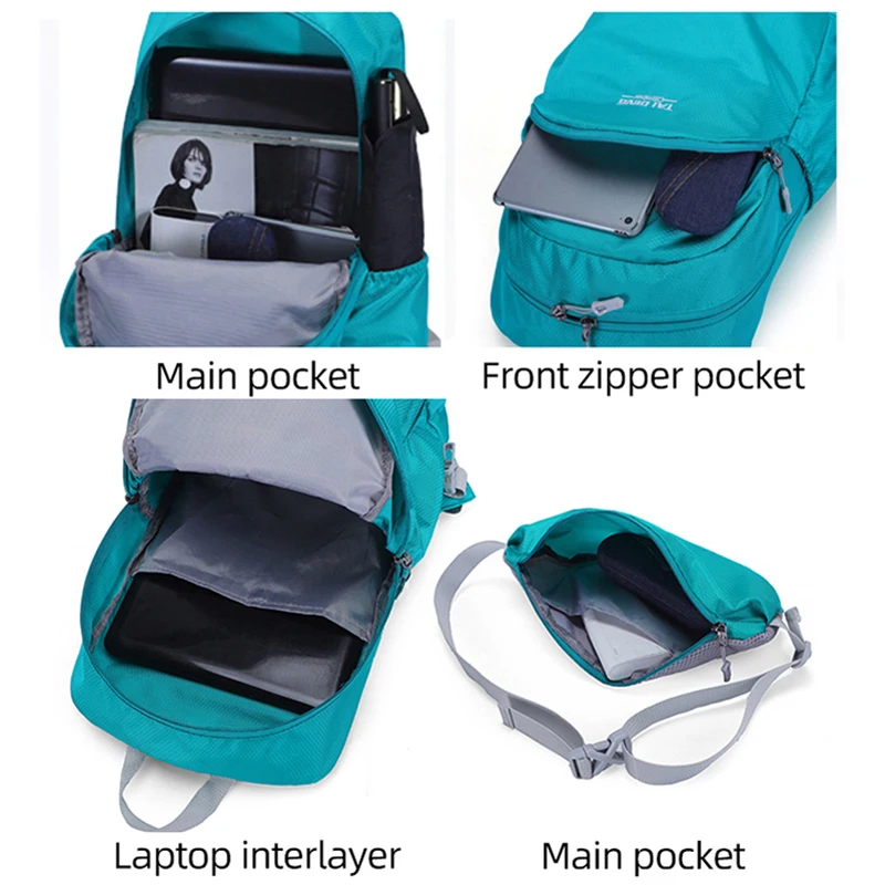 Mochila para escalar al aire libre, ligera, para ciclismo, correr, senderismo, bolsa para trotar, hidratación, entrenamiento deportivo, bicicleta, chaleco para maratón - imagen 3