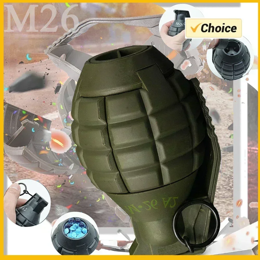 FTactical Granada de airsoft M26 de plástico con anillo de resorte - imagen 2