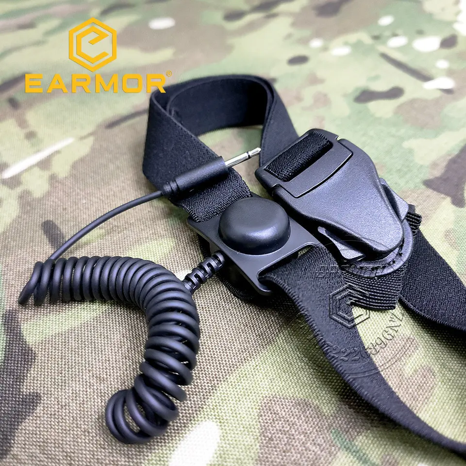 EARMOR S20 micrófono de orejera de tiro, banda para el cuello/micrófono de conducción ósea, adecuado para auriculares tácticos M32/M32H - imagen 3