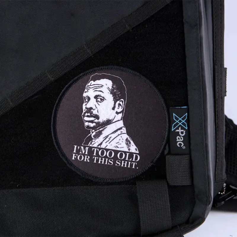 Estoy demasiado viejo para esta parche táctico letal insignia de moral militar estampado gancho y bucle mochila ropa decoración pegatina brazalete - imagen 5